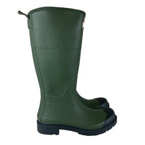 Hunter For Target Womens Sz 7 Olive Green Tall Rain / Mud Boots Waterproof Logo